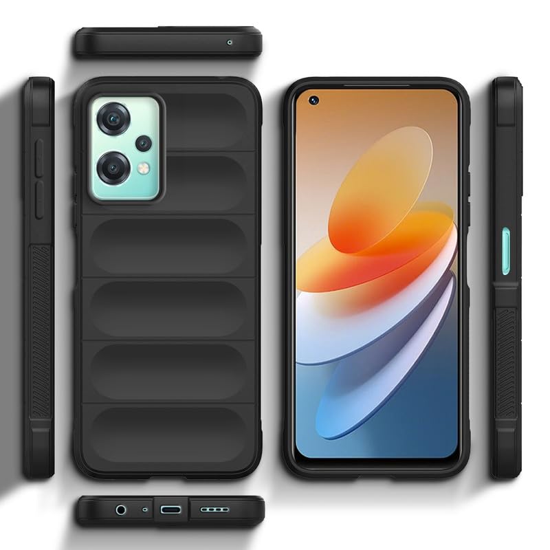 Image of Mr. Case Silicone Back Cover Case for OnePlus Nord CE 2 Lite 5G | Comfort Grip Soft Touch Matte TPU | - Black