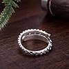 ZLING 925 Sterling Silver Retro Octopus Ring For Men Women Adjustable Size Wrap Ring Punk Gothic Jewelry #4
