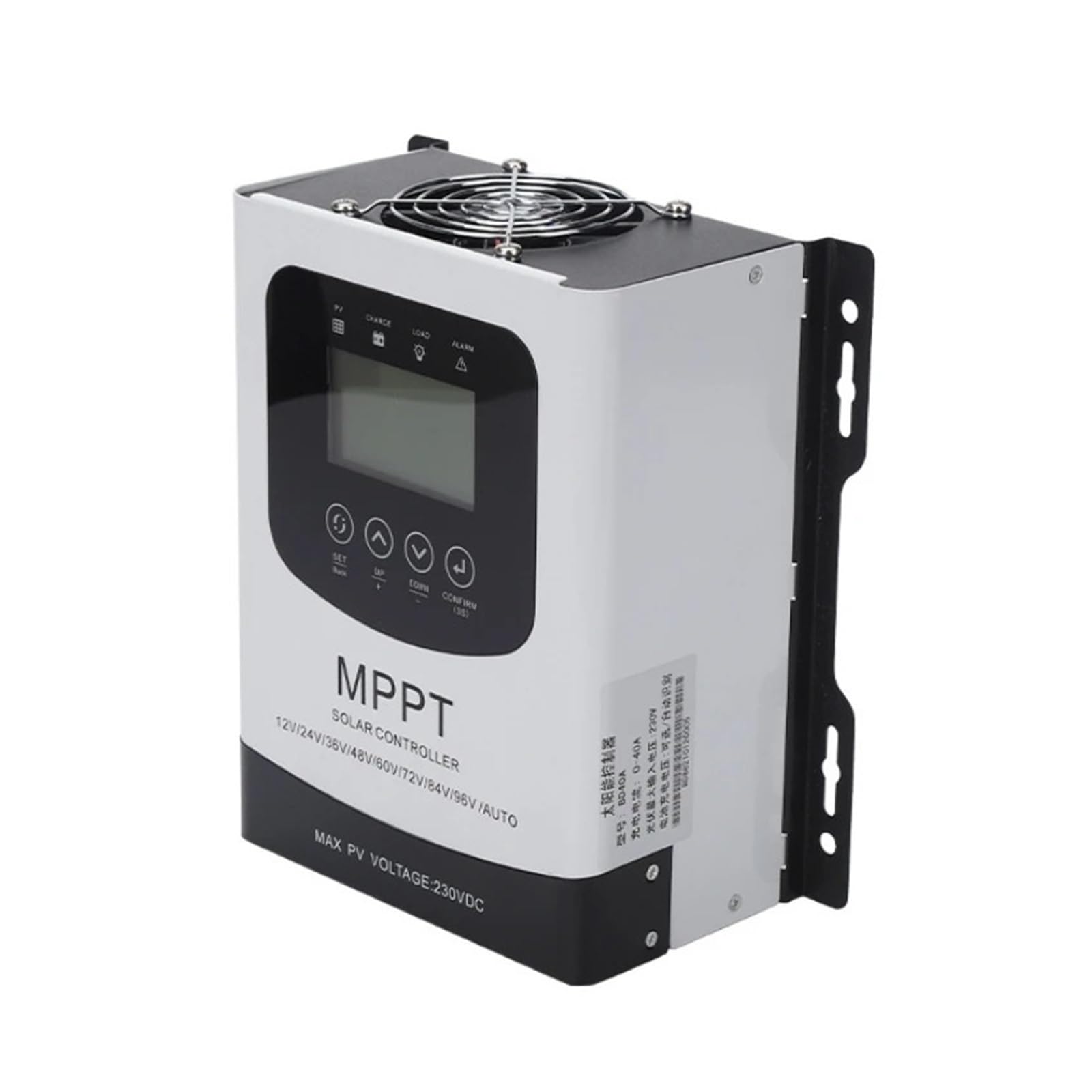 Kontroler ładowania słonecznego, 30A 40A 50A 60A 80A 100A 120A Inteligentny Regulator Ładowania Słonecznego MPPT Do Panelu Litowo-ołowiowy Akumulator LiFePO4 LCD(No WIFI,100A)