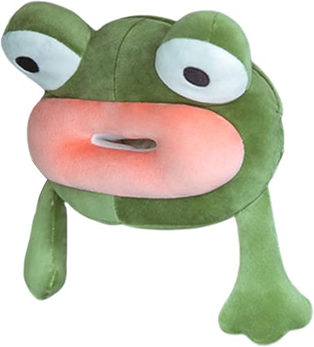 Miniatura 5 de FQQWEE Soporte de pañuelos de felpa suave para colgar, organizador portátil de dibujos animados, servilletero, caja de pañuelos para automóvil,