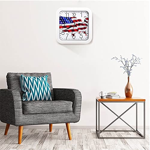 Pendule murale américaine silencieuse idéale pour décorer le salon