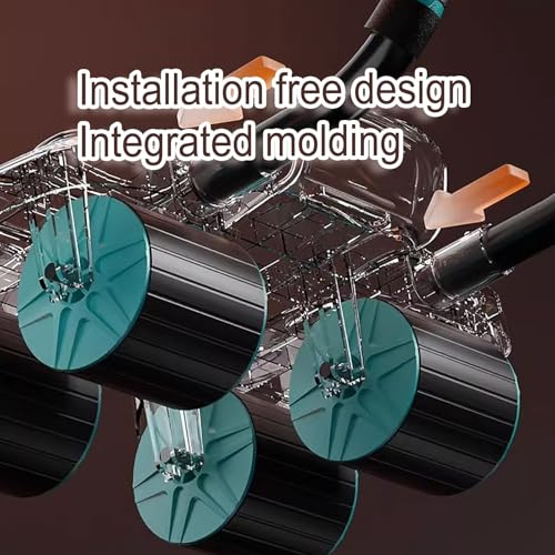 Rueda de abdominales con soporte de codo y rebote automático para core 6