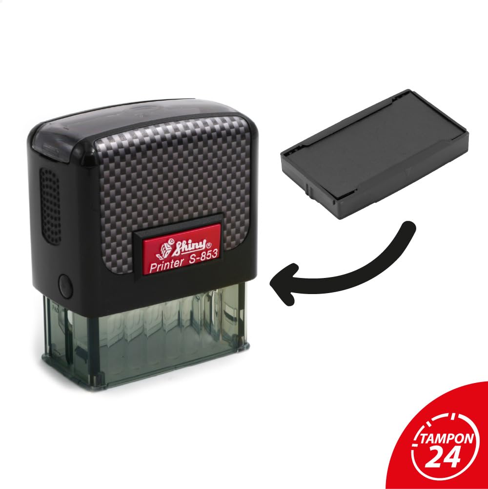 Cassetta d'inchiostro per Shiny Printer S-853 | Cartuccia Shiny S-853-7 (confezione da 3)