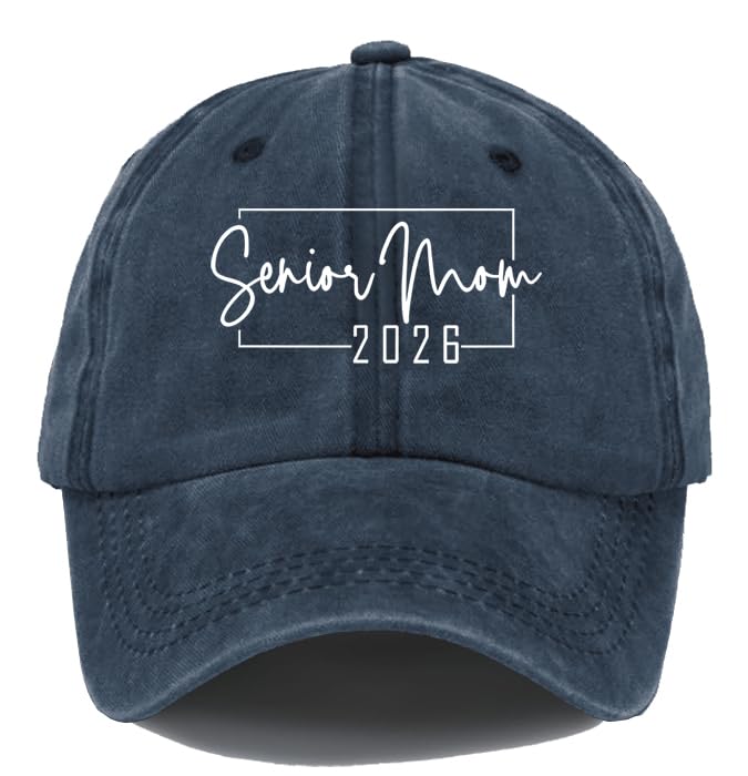 Senior Mom 2026 Hat, Class of 2026 Hat, Classic Graphic Print Unisex Baseball Cap