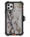 WallSkiN Case for iPhone 11 Pro (5.8') Heavy Duty Full Body Military Grade Drop Protection Carrying Cover Holder | Holster for Men Belt with Clip Stand – Camouflage