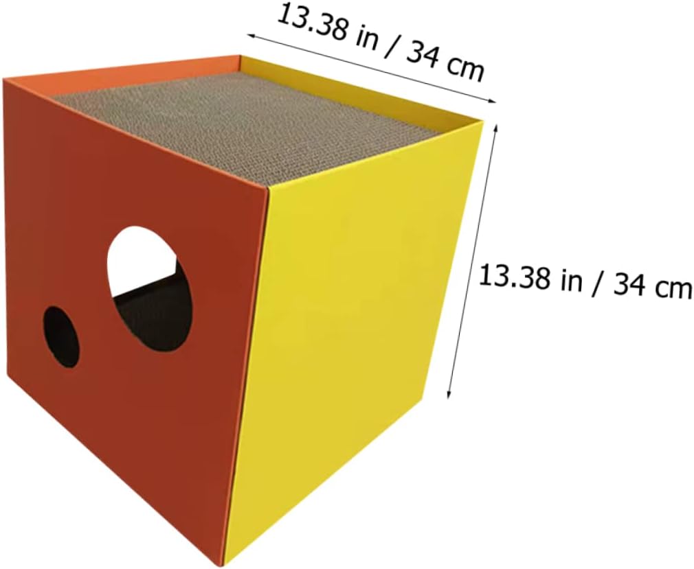 Cat Scratch-Resistant Pet Cube Scratcher Board for Indoor Cats Scratch Pad and Play Area