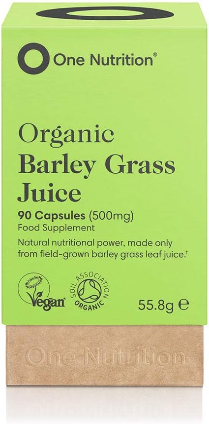 Organic Barley Grass Juice – Protein Rich Superfood – Juiced Then Powdered for Maximum Potency – Nutritionally Dense – Easy to Digest – 90 Capsules