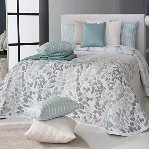Reig Marti Colcha Capa Cordoba - Cama 150 cm - Color Verde C04