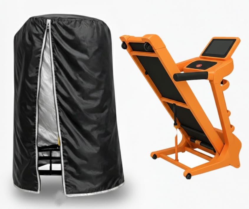 ADMARK Treadmill Cover Heavy Duty Waterproof & UV Resistant | Tearproof Indoor Outdoor Protection | Dustproof Black Gym Equipment Cover
