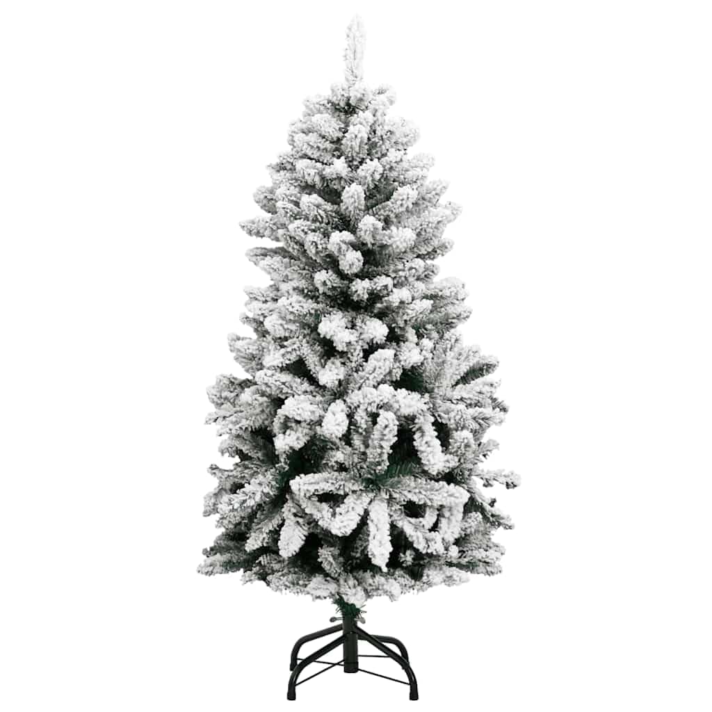 Sztuczna choinka składana, 150 cm z 150 diodami LED, bombki choinkowe w kolorze różowego złota, 8 efektów świetlnych, PCW z metalowym stojakiem, do salonu, na balkon, dekoracja adwentowa