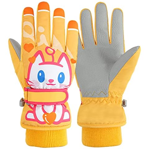 COTTONIX Ski Handschuhe Kinder Wasserdicht 4-13 Jahre Cover