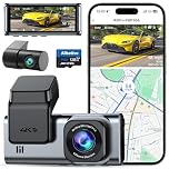 Alltotive 4K Dash Cam Front and Rear 2.5K, 5G WiFi GPS, Dual Car Camera with 128G SD Card, 3.16" IPS Screen, 24H Parking Mode, Night Vision, WDR, 170° Wide Angle, G-Sensor, Max 256GB, Dashcam(R5 Pro)