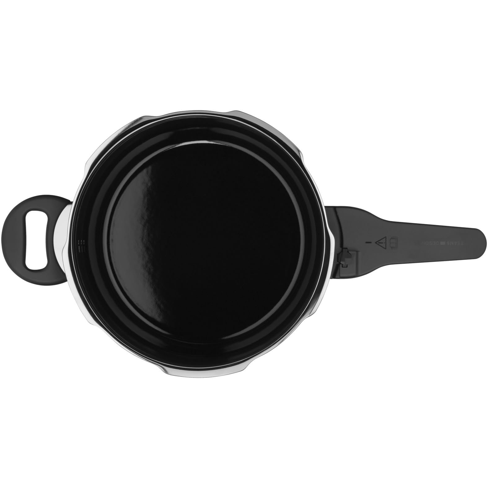 Silit Sicomatic t-plus Schnellkochtopf 2,5l, Schnelltopf 18 cm, Silargan Funktionskeramik, Induktion, 3 Kochstufen, Einhand-Drehregler, schwarz