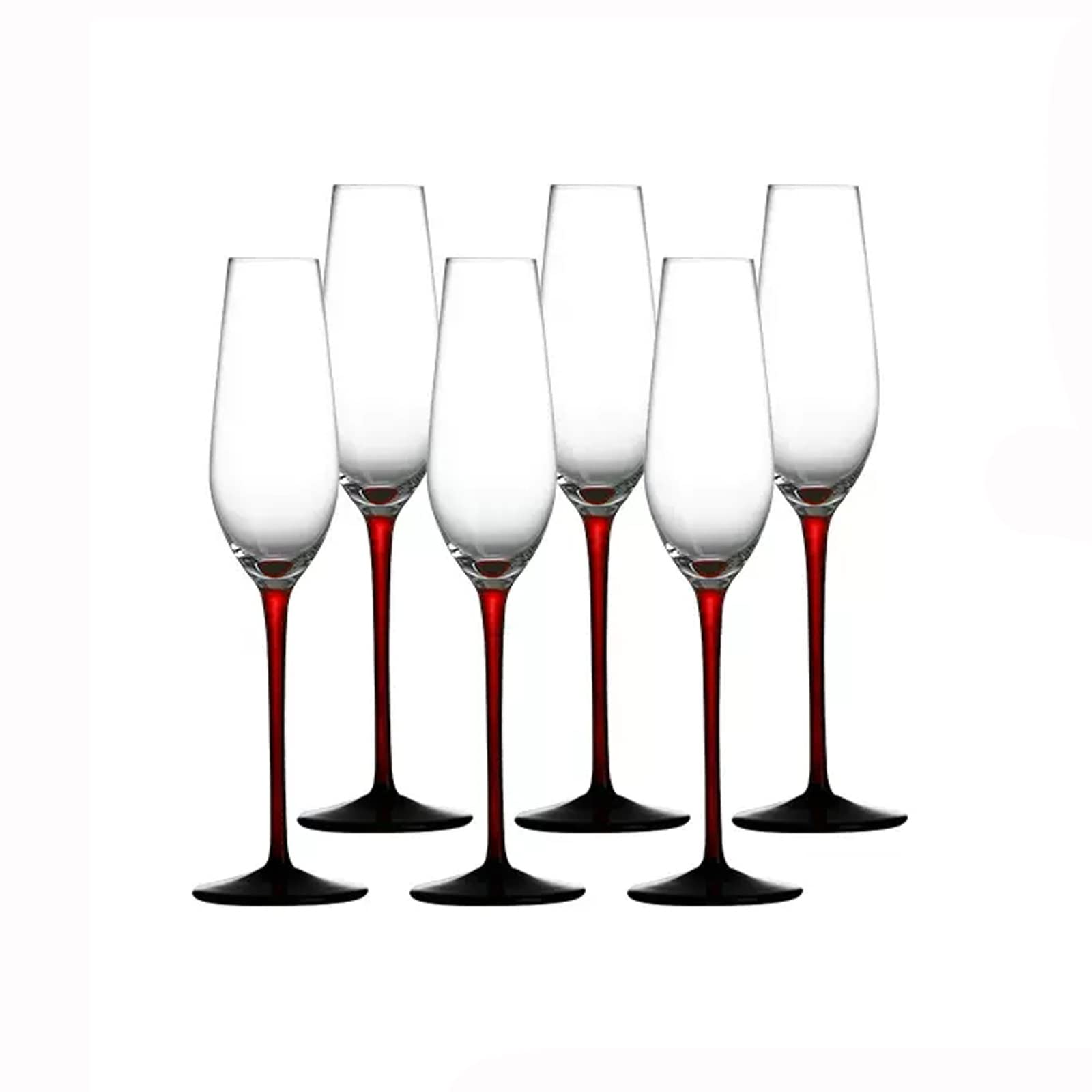 Flûtes à Champagne Verre Cristal Verres à Champagne Ensemble de 6 Verres à Vin Verre Mousseux 200 ML Flûte à Champagne pour la Maison Vie Quotidienne Mariage Boire du Champagne pour Les Fêtes