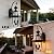 Outdoor Wall Lights, 20inch Large Exterior Lighting Fixtures, 2 Light Waterproof Wall Sconce with Glass Shades, Aluminium Outside Lanterns for Porch Farmhouse Patio Doorway Yard (E12 Base Max 40W)