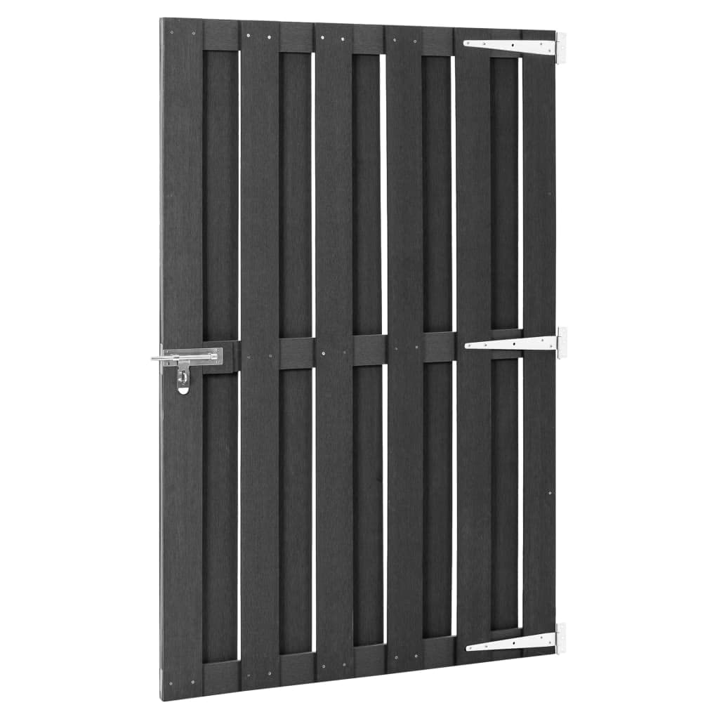 Genérico Puerta de jardín de WPC Gris 100x150 cm, Puertas de jardín Gris,49085
