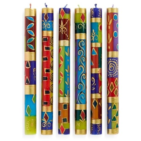 Petalura Hand-Painted Taper Candles Set of 6 Cover