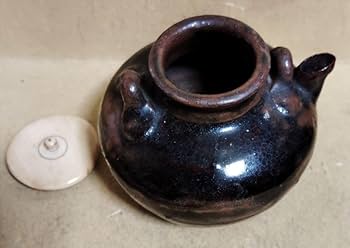 茶壺 古瀬戸釉 飾茶壺 陶工 五良介 茶道具 茶器 共箱 木箱 茶壺 古瀬戸釉 飾茶壺 陶工 五良介 茶道具 茶器 共箱 木箱