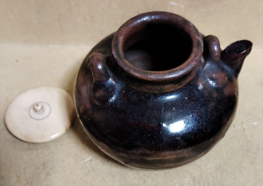 Amazon.co.jp: 古瀬戸 瀬戸 橋姫手 茶入 水滴 書付箱 中国 唐物