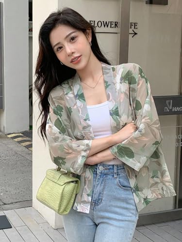 Image of TOPLOT Women's Shrug | Stylish Layering Top | Floral Design Shrug | Easy Wear Structure | Trendy Look Styling | Versatile Casual & Everyday Fashion| Available in Pack of 2 (5148)