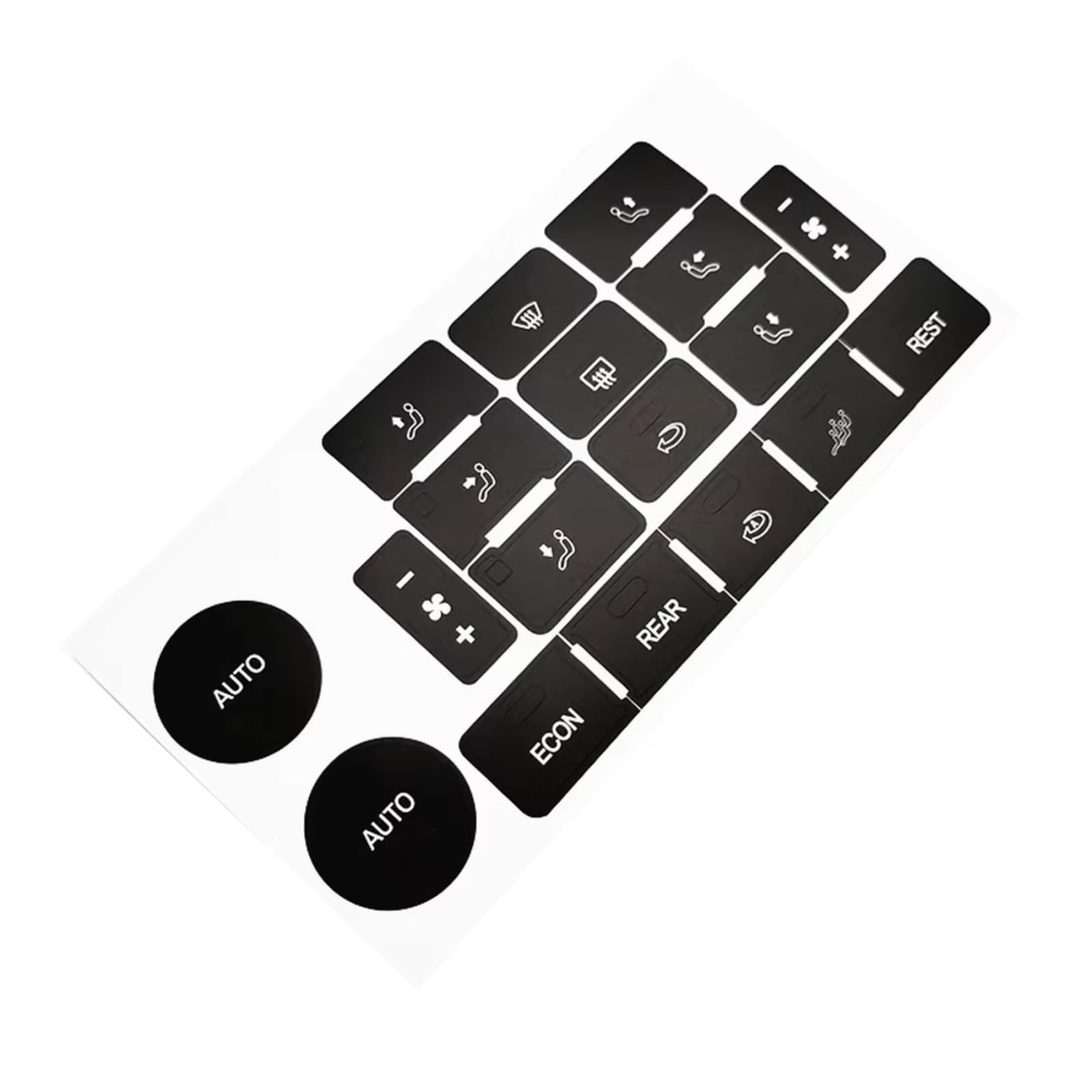 Button Repair Stickers for Car Compatible with Touareg 2004 2005 2006 2007 2008 2009 Repair Sticker for AC Control Button Patch