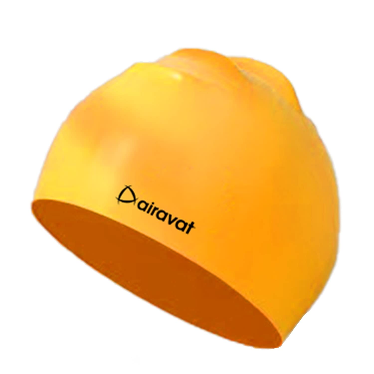 Airavat Classic Swim Cap, Silicone Swim Cap, Comfortable Bathing Cap Ideal for Curly Short Medium Long Hair, Swimming Cap for Women and Men (Yellow) (B0C39Y555M) Amazon Price History, Amazon Price Tracker