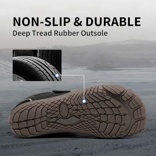 Grand Attack Barefoot Shoes Men Wide Toe Box Wrestling Boxing Weightlifting Walking Shoes Black Size 133