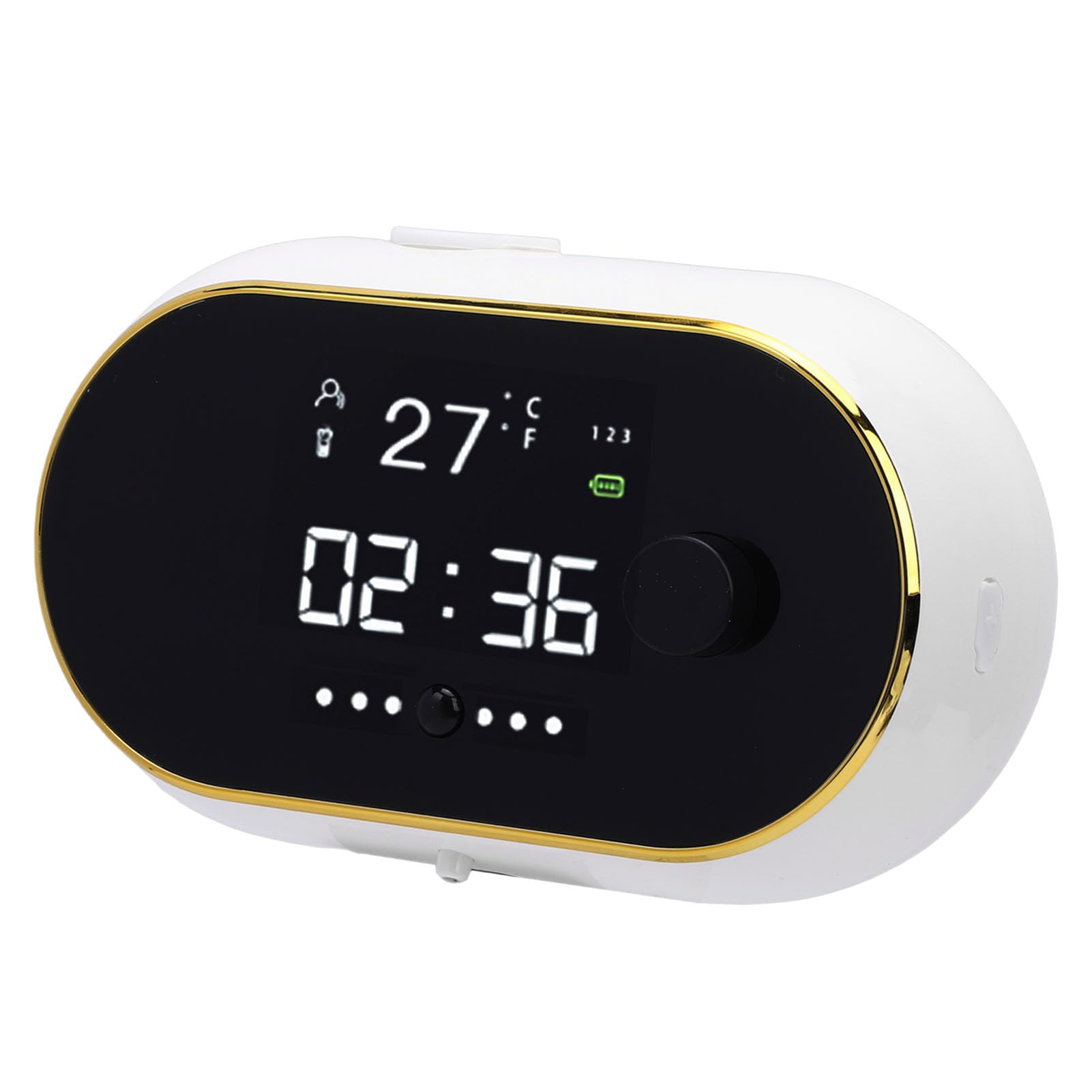 Automatischer Seifenspender, Berührungslos Schäumender Handseifenspender mit Digitalanzeige und Selbstreinigungsfunktion, Ideal für Badezimmer und Küche (White)