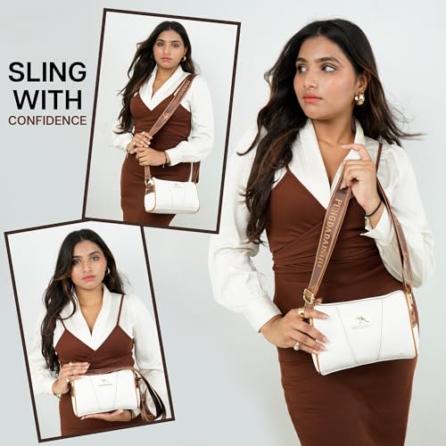 Image of Storite Women's Crossbody bag for Women - Stylish, Spacious & Versatile with Adjustable Strap and Zip Closure, Perfect for Work & Travel
