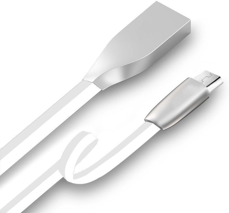 Ultra Durable Tangle Free - [2-PACK] MICRO USB SYNC & CHARGE CABLE - Works with SAT NAV, battery pack, speaker, keyboard, camera, camcorder, Portable Hard drives, ebook and more