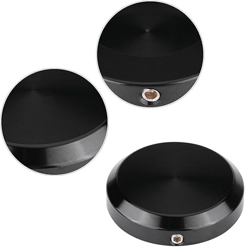 Miniatura 5 de KIMISS 2 piezas de cubierta de horquilla delantera negra, cubierta de tuerca de vástago de horquilla delantera CNC para cross country highball