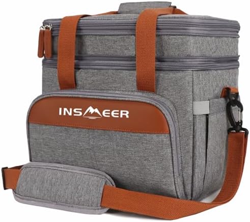INSMEER Bolsa Térmico 20 Litros Para Lancheiras E Salgadinhos, 31 * 21 * 31Cm, Gris Saco Termica (Cinza) Menor preço em INSMEER Bolsa Térmico 20 Litros Para Lancheiras E Salgadinhos, 31 * 21 * 31Cm, Gris Saco Termica (Cinza)