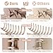 TOCESS Hair Claw Clips for Women – Large Clips for Thin Thick Hair Big Neutral Claw for Curly Hair Matte Nonslip Strong Hold 4.33 Inch Jumbo Claws Jaw Set (8 Pcs)