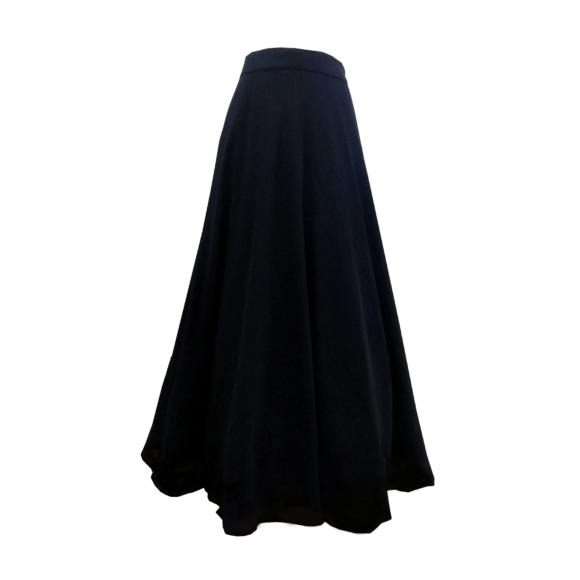 gorgette Skirt Black Color-image-49