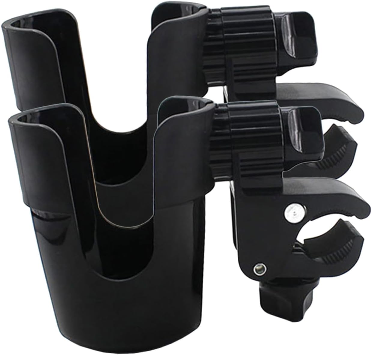 2pcs Stroller Cup Holder and Scooter Water Bottle Holder Rotatable Drink for Mic Stand Lightweight and Design for Strollers and More
