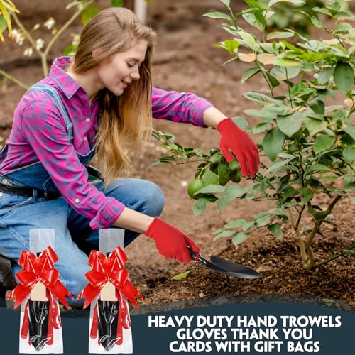 Juego de 12 palas y guantes para jardinería Therwen miniatura 5