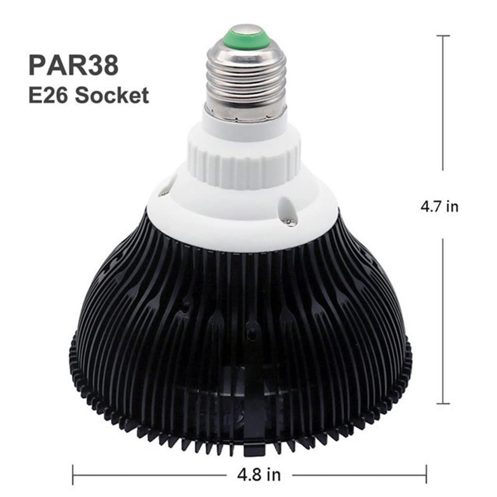Terapia de Luz Roja, Bombilla de Terapia de Luz Infrarroja LED de 54W, Lámpara Combinada Infrarroja de 660nm 850nm, para la Cara, la Salud de la Piel, El Alivio del Dolor (Color : 1pcs)