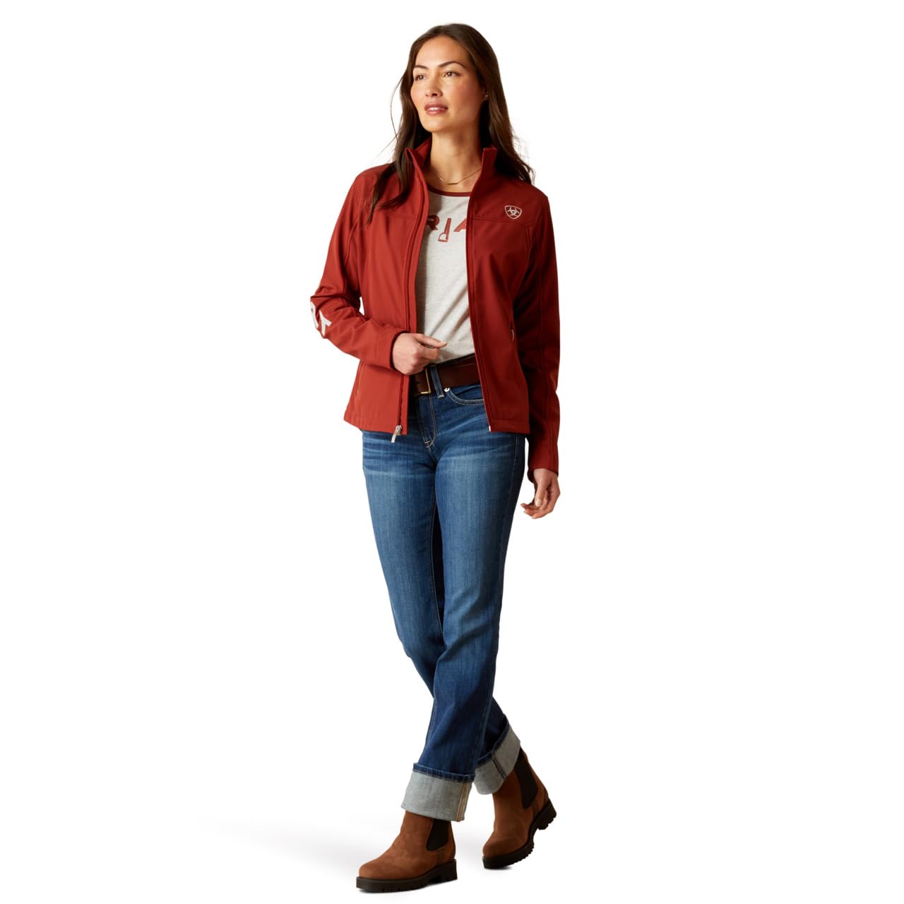 Ariat Women's New Team Softshell Jacket – Wind and Water Resistant Jacket