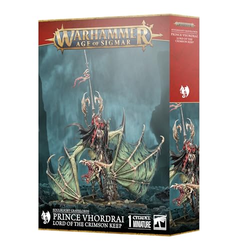Warhammer Age of Sigmar Soulblight Gravelords Prince Vhordrai Lord of The Crimson Keep - (2025 Edition)
