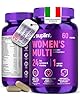 Multivitaminico Completo Donna Alta Potenza - Complesso A-Z con Vitamina B6, Ferro, Zinco & Vitex - 60 Capsule - Integratore Multivitaminico Premium con Multivitamine e Minerali