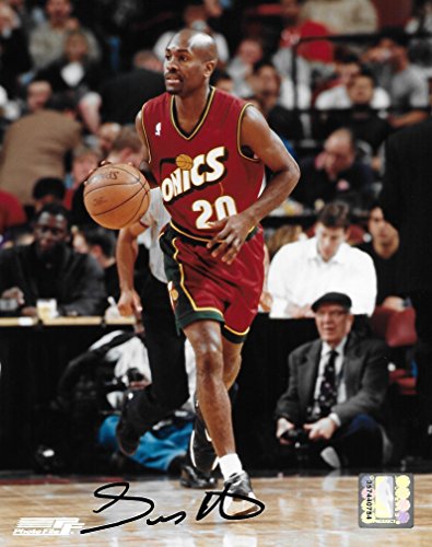 Gary Payton, Seattle SuperSonics, Sonics, Signed, Autographed, Basketball 8X10 Photo, a Coa with the Proof Photo of Gary Signing Will Be Included..