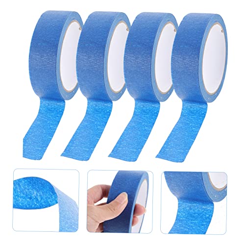 Hemobllo 4 Rolos Fita Adesiva Azul Fita Colorida Fita Adesiva Adesiva Fita De Pintores ção Fita Azul