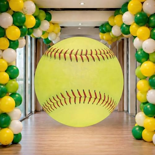 Moukeren 79 Inch Softball Banner Party Decorations Large Hanging Sport Themed Party Backdrop for Sports Theme Birthday Decor Photo Supplies