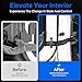 Zekrom Door Limiting Straps for Jeep Wrangler JK JL 2/4 Door 2007-2018 Interior Accessories Door Straps Heavy Duty Strong Door Limit Check Strap with Zipper