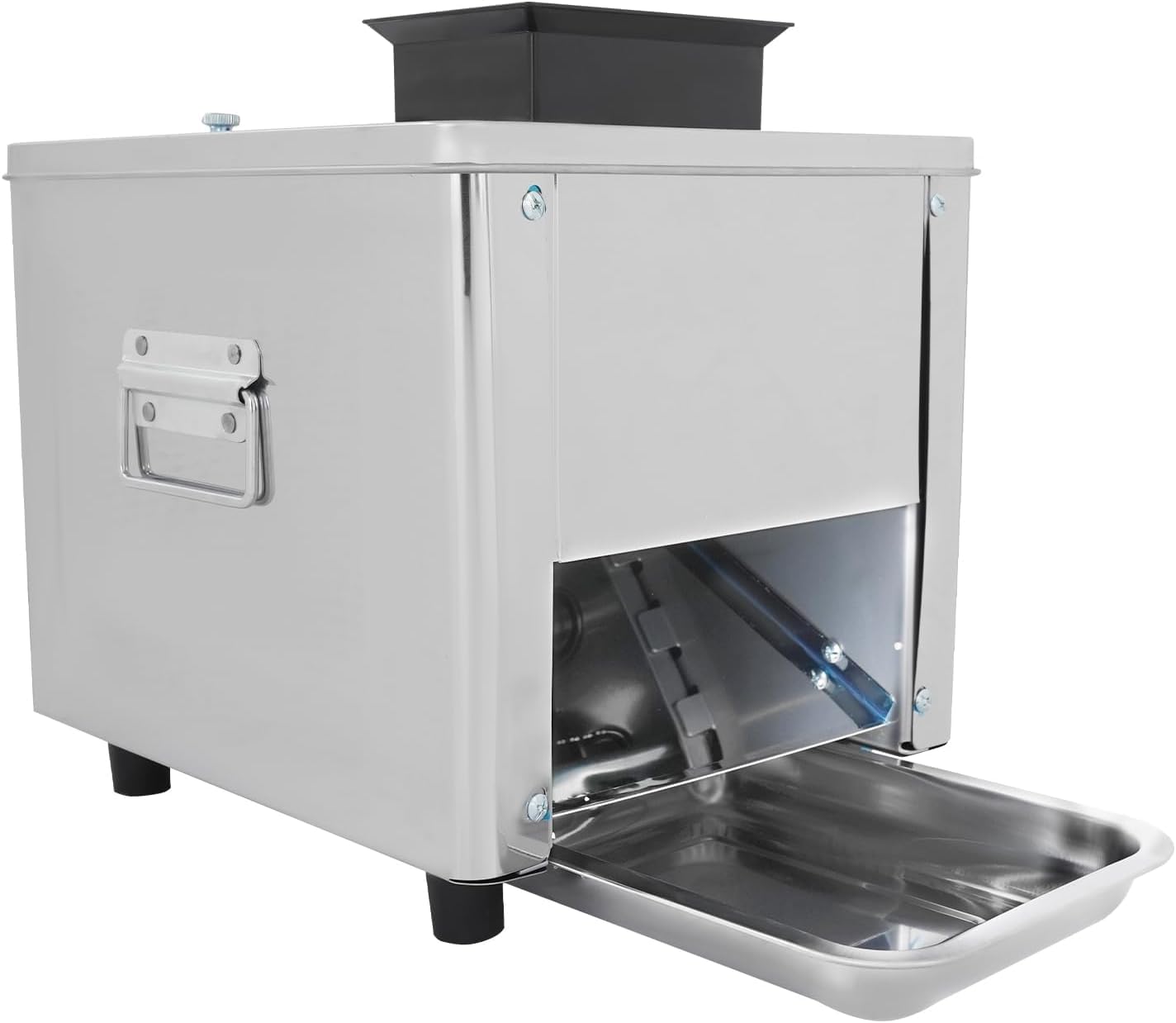 Máquina cortadora de carne comercial de 850 W, procesador de alimentos de alta eficiencia, 330 libras/h, 310 rpm, trituración y corte de 7 mm, acero inoxidable para uso doméstico y cocina