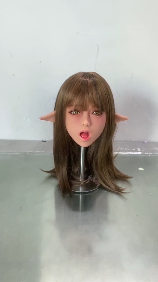 Dalinch TPE Doll Head, Individual Doll Head, with Mouth,