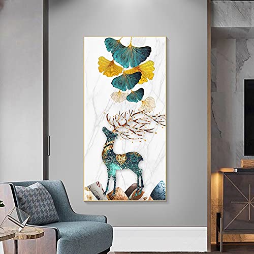 Diamond Painting Complet Cristal Cerf pour une Déco Salon Élégante