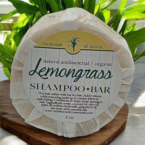 Lemongrass Shampoo Bar, Energizing & Refreshing Hair Care, All Hair Types, Refreshing Lemongrass essential oil, image 4