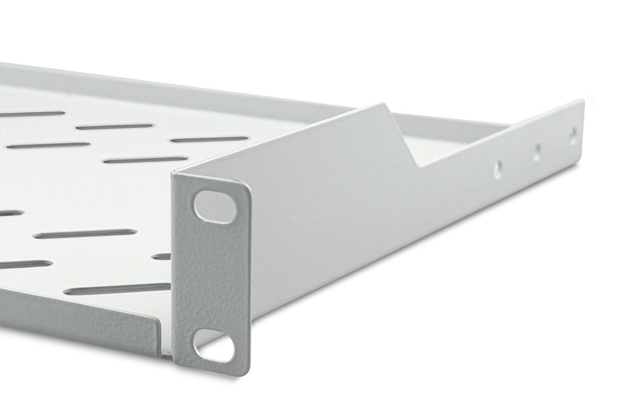 DIGITUS Fachboden zum Festeinbau – 19-Zoll 1HE – 250 mm Tief – Grau – Ansicht 5