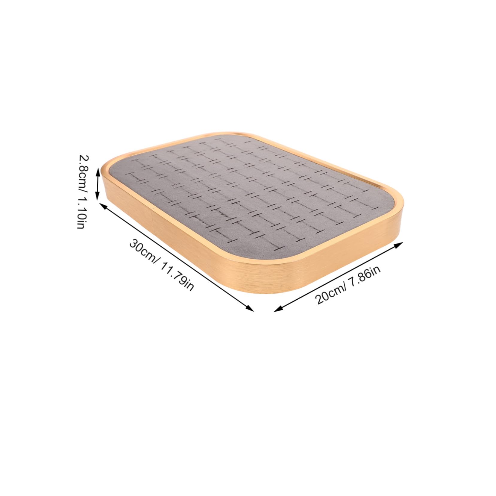 Bandeja De Terciopelo Para Anillos Organizador Apilable De Joyas Ranuras Bandeja Para Guardar Collares Aretes y Joyas Para Niñas y Mamás